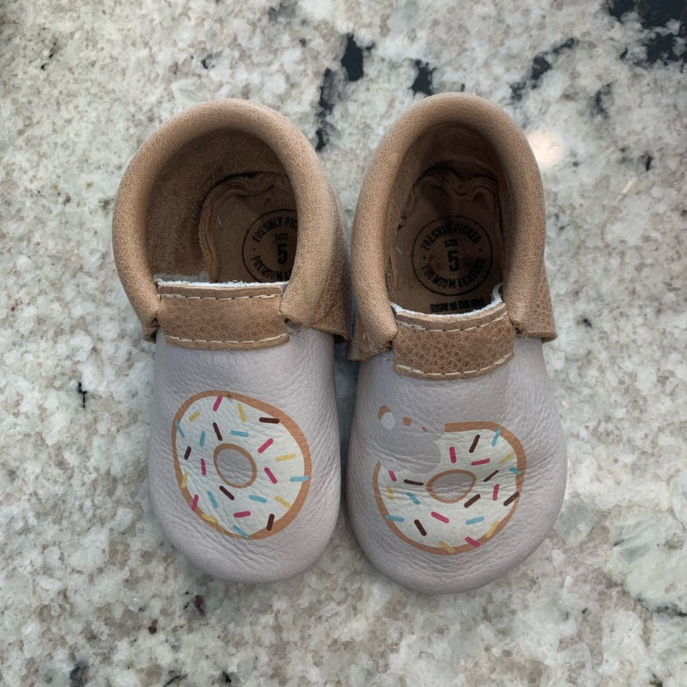 Freshly picked donut baby shoes
